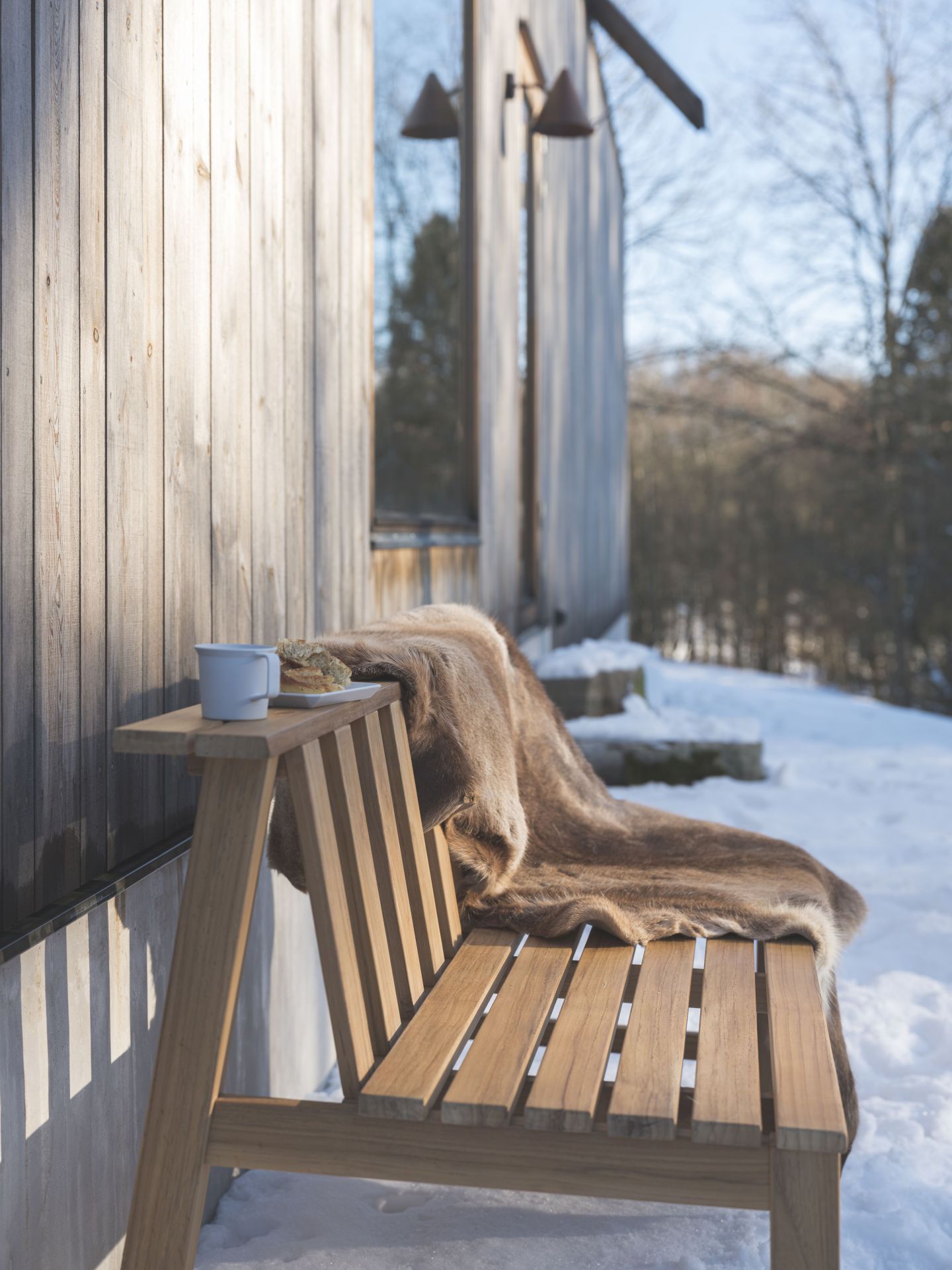 Cadence Bench Teak Outdoor Skagerak by Fritz Hansen