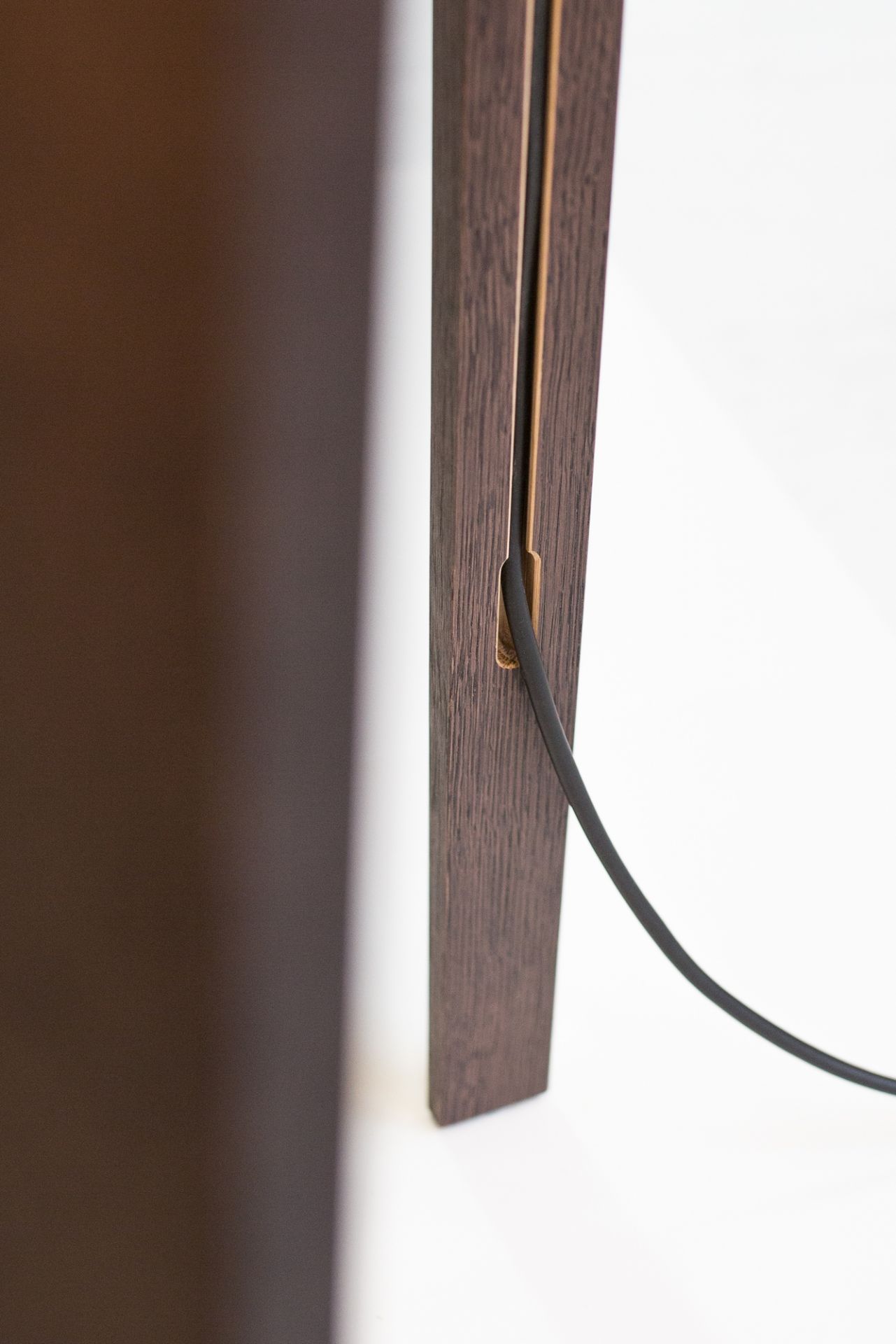 Luca Stand high floor lamp natural oak / white Maigrau