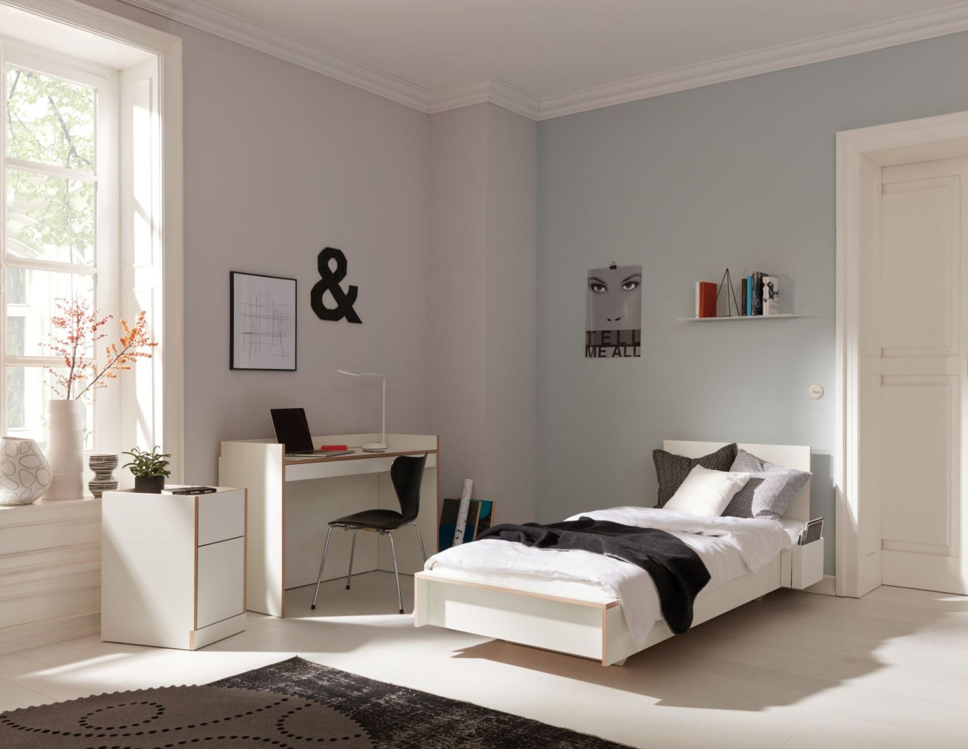 Flai Bed white Müller Möbelwerkstätten