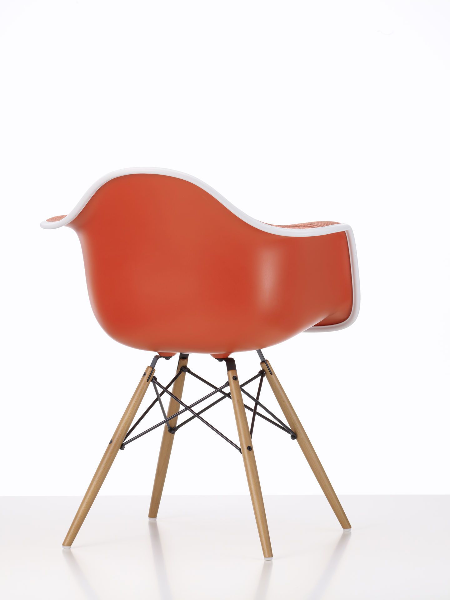 Eames Plastic Arm Chair DAW Chair Fully upholstered Vitra
