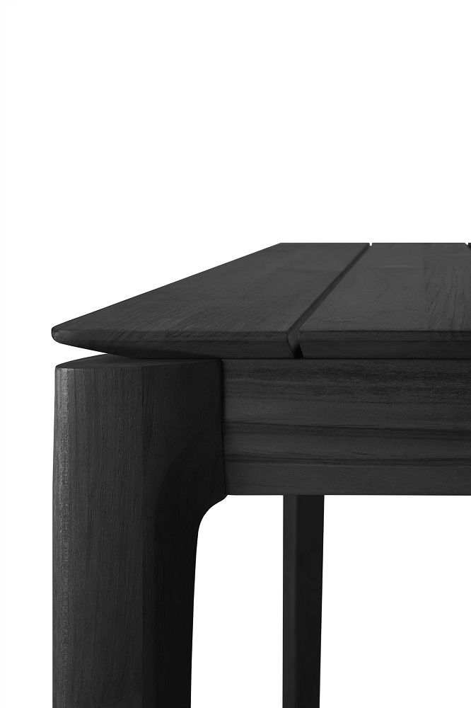 Bok Outdoor Dining Table Teak Black lacquered Ethnicraft