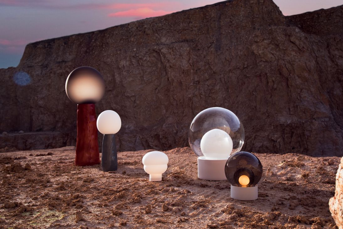 Kumo Table lamp medium white Pulpo