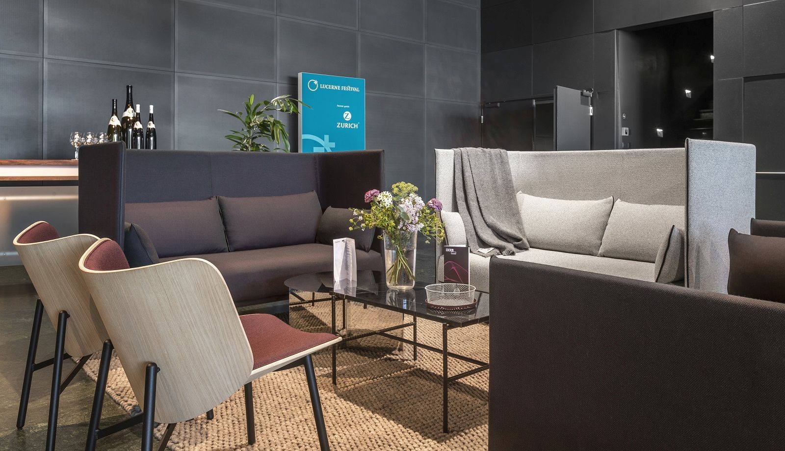 Silhouette Sofa 2-seater High back Hay