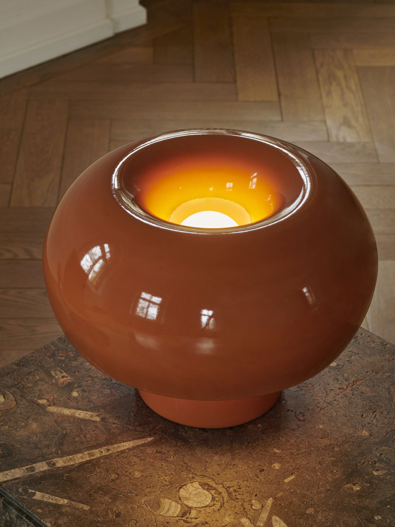 Fonte table lamp Caramel brown Favius