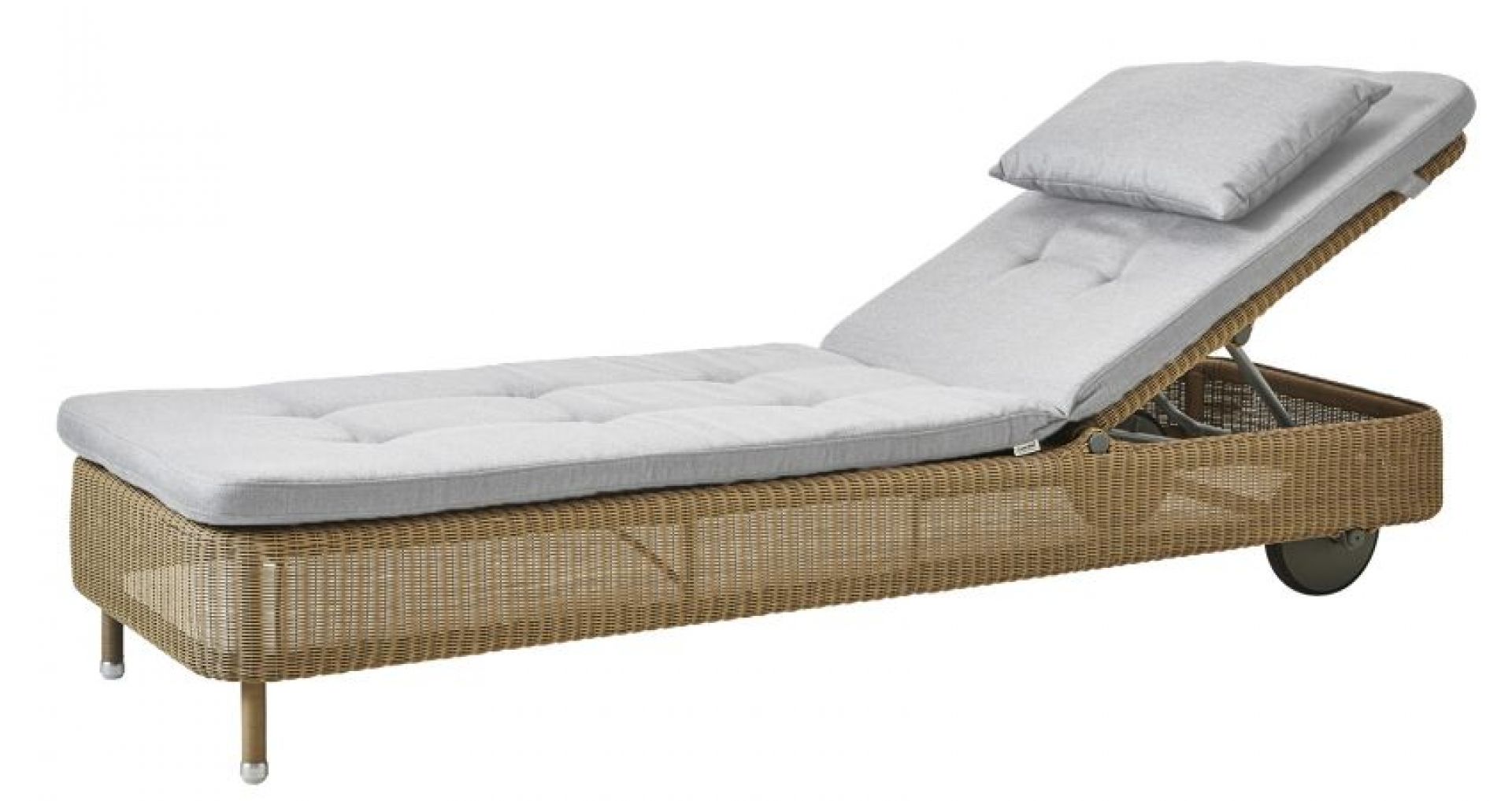 Presley Outdoor Cushion set for Sun lounger Cane-Line light gray