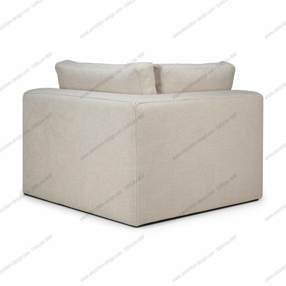 Mellow Sofa Corner Ivory Fabric Ethnicraft 