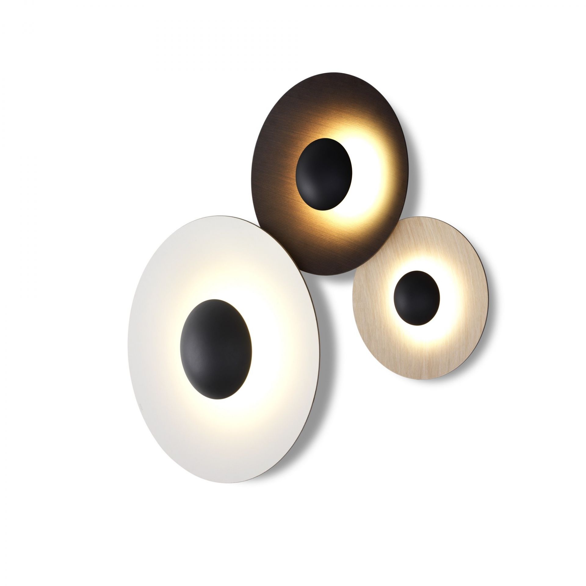 Ginger 20C  Ceiling light marset Wenge-White