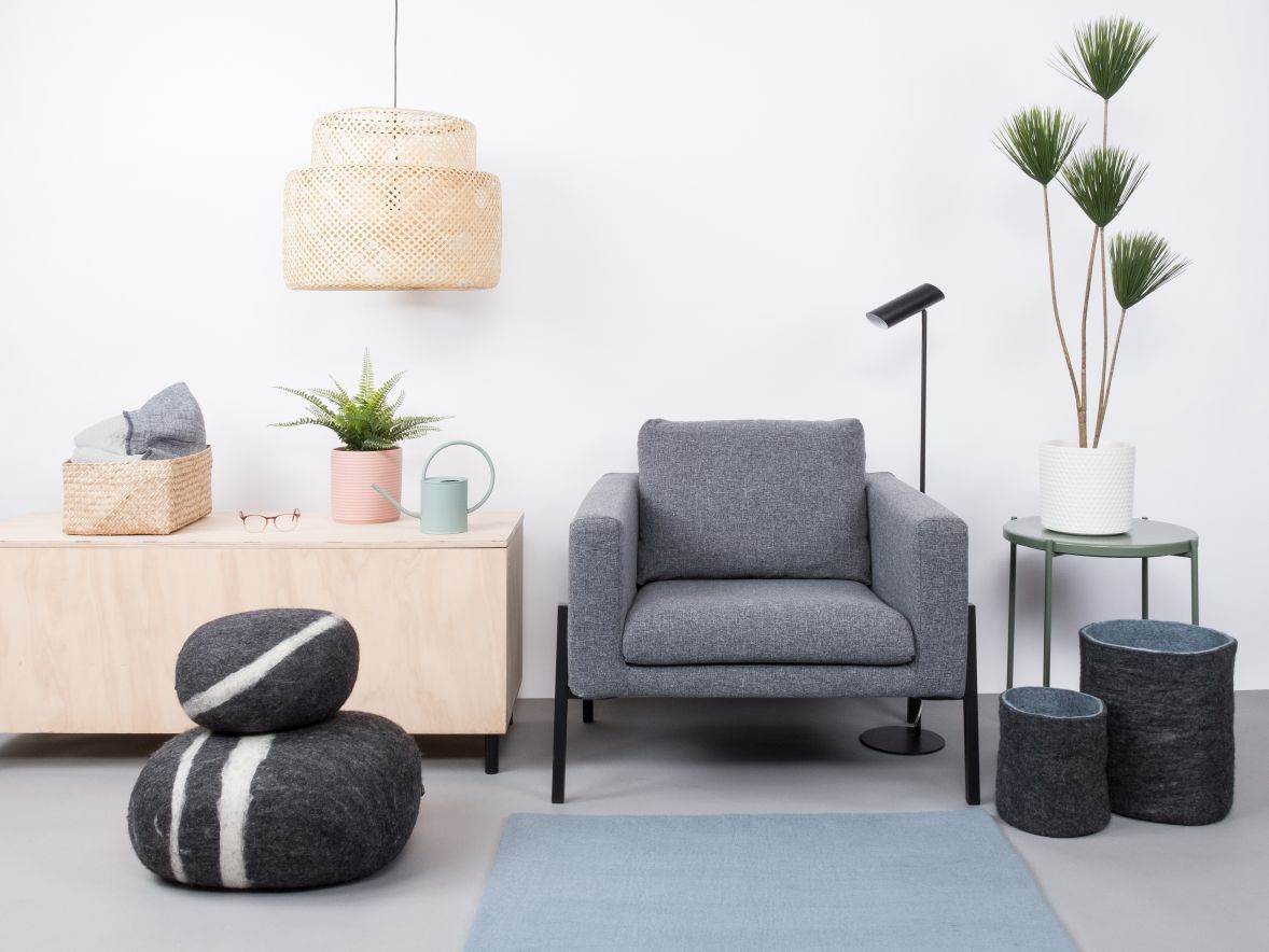 Mono Rectangular Felt Rug 180 x 260 cm myfelt