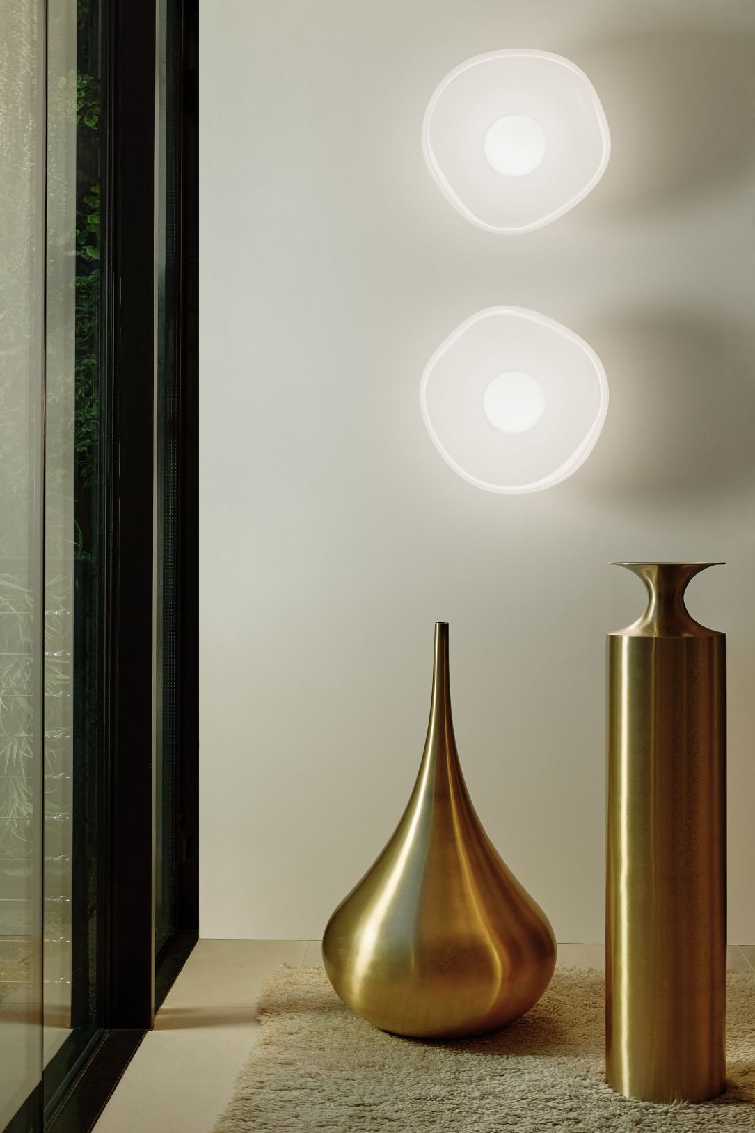Melt Surface LED Wall Light Opal - GoldTom Dixon