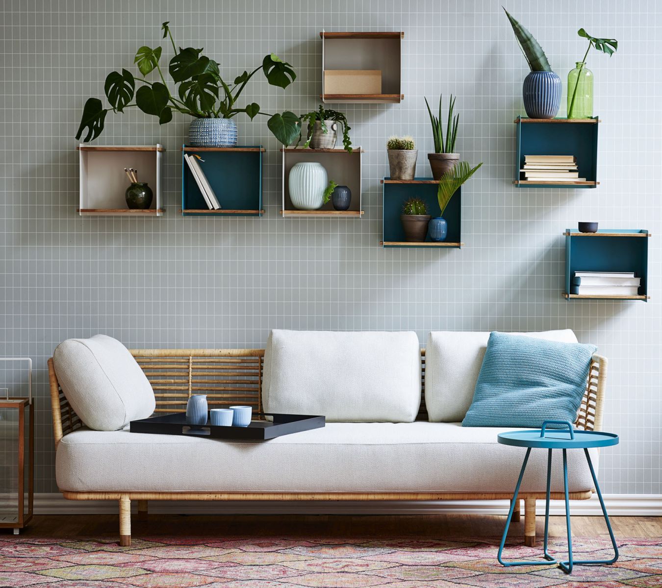 Box Wall (incl. wall bracket) aqua Cane-Line