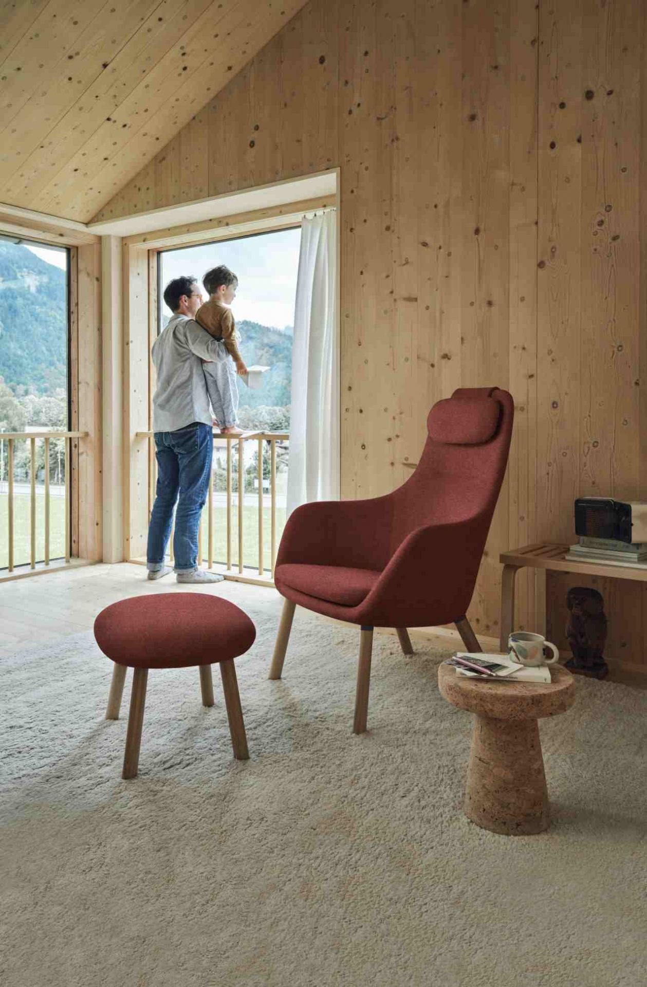 Hal Lounge Chair Armchair + Ottoman Seat Cushion loose Vitra  