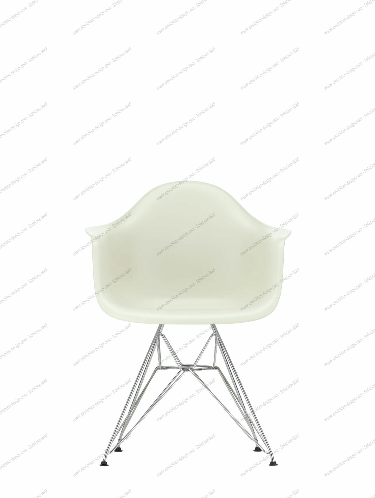 Eames Plastic Arm Chair DAR Chair Vitra Black - Mustard