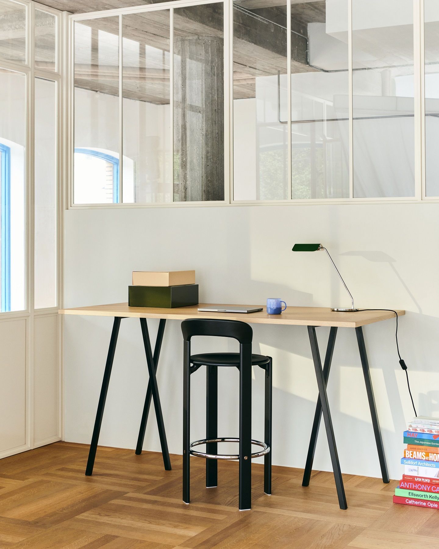 Loop Stand High Table Inclusive Support Table / Dining Table 160 Hay