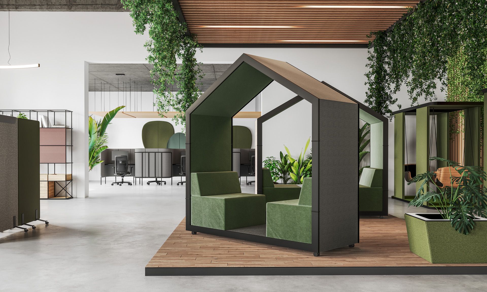 treehouse TH 2 Acoustic furniture for 2 persons Bejot