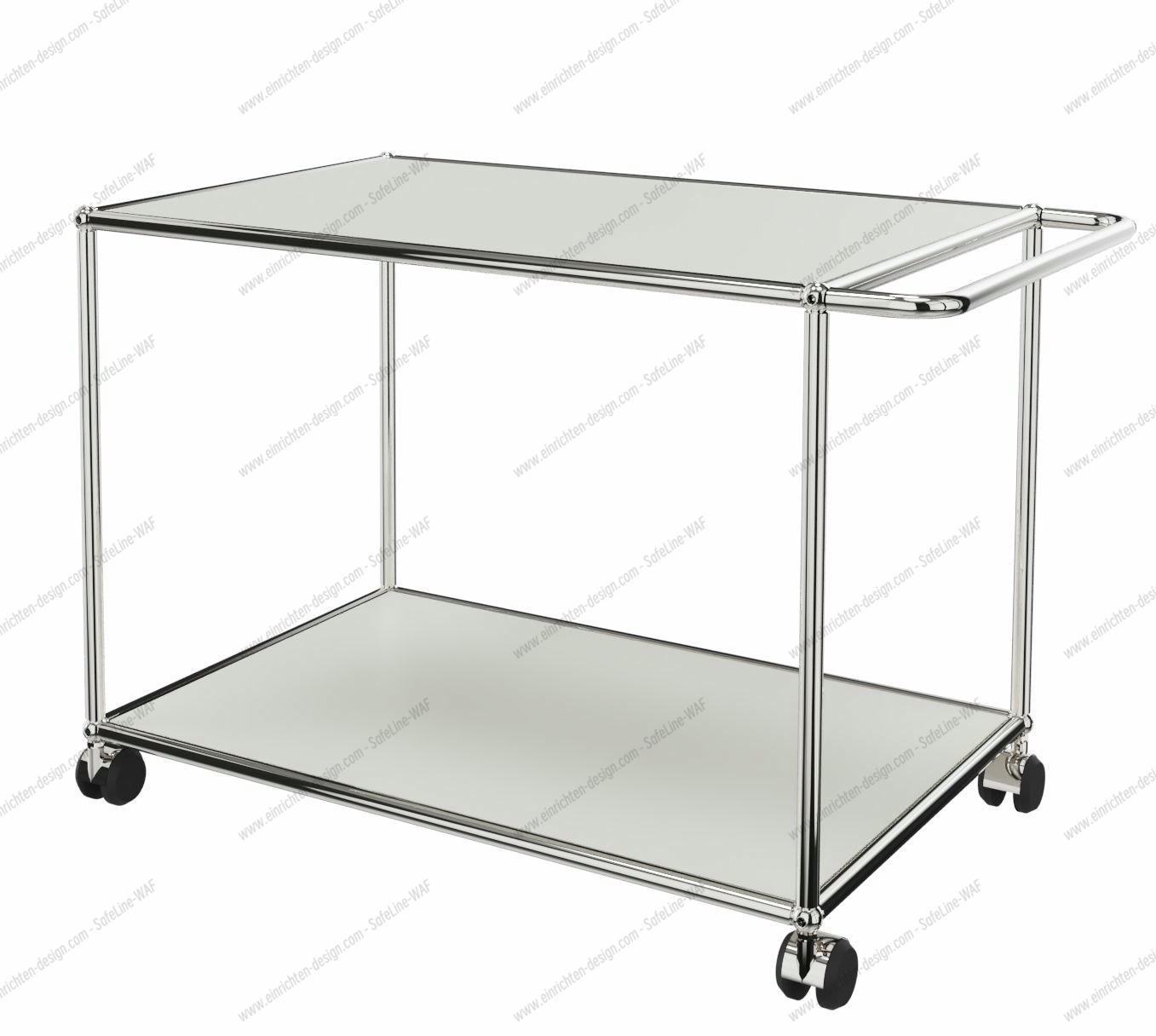 USM Haller Servierwagen mit Rollen weiß