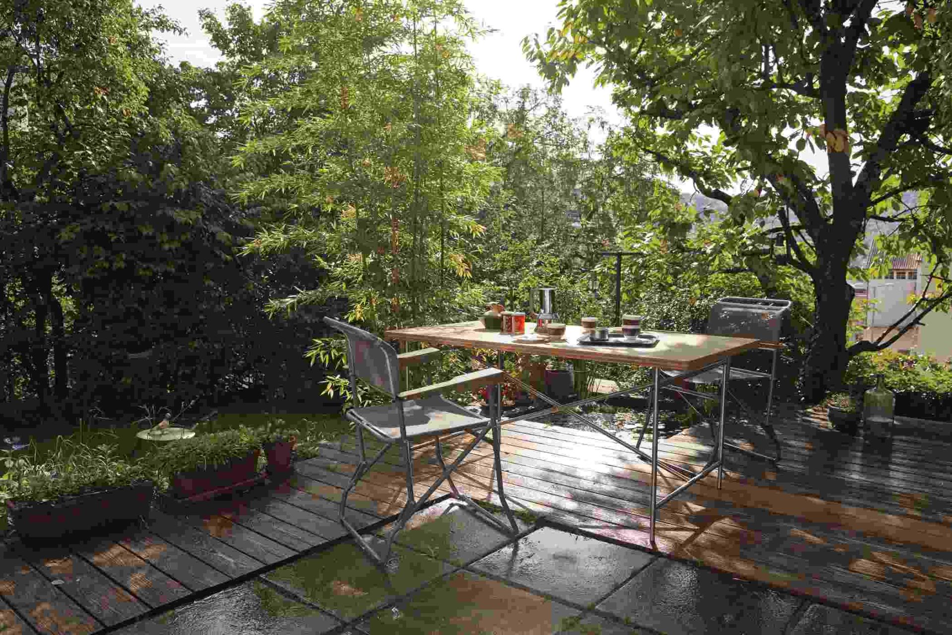 Eiermann 2 dining table indoor / outdoor complete Richard Lampert  