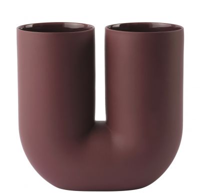 Kink Vase H 26.3 cm Muuto Deep red