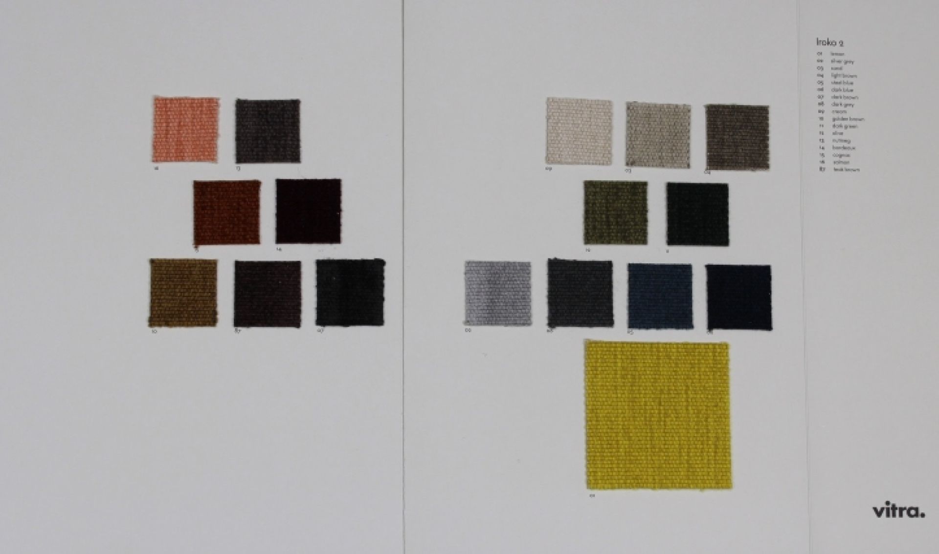 Sample Card Iroko 2 Vitra