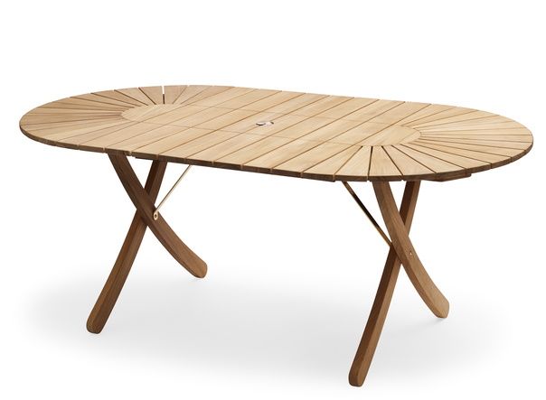 Selandia Table Outdoor dining table Skagerak by Fritz Hansen