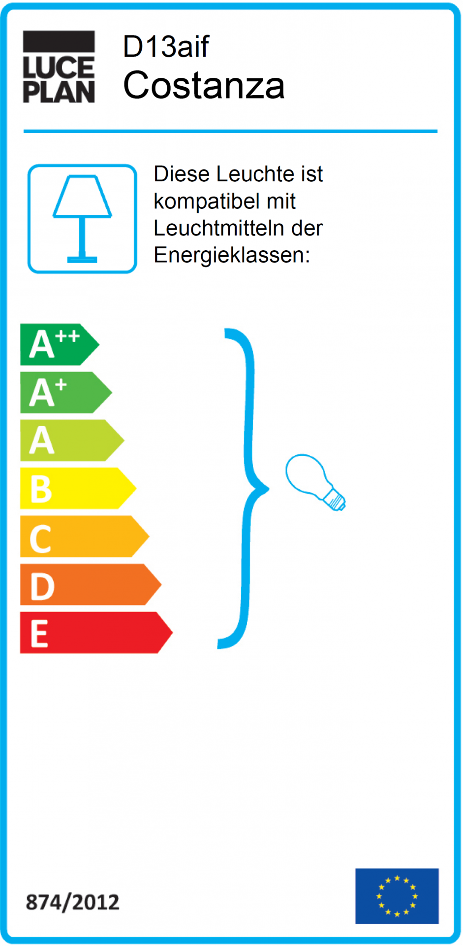 Costanza D13 a.i.f Wall lamp fixed with on/off switch WITHOUT SHADE / ALUMINIUM Luceplan