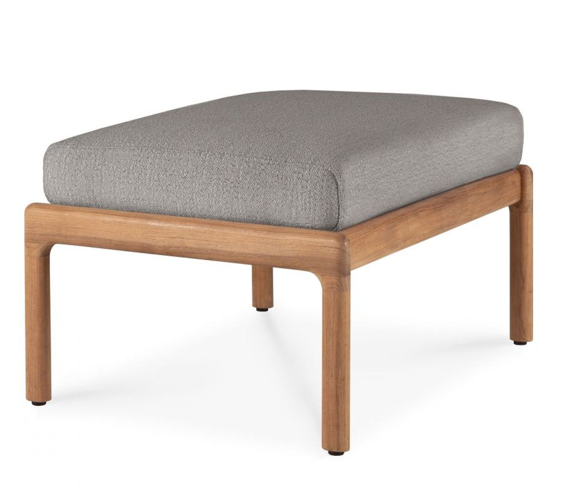 Jack Outdoor Upholstered Stool Teak Mocha Ethnicraft