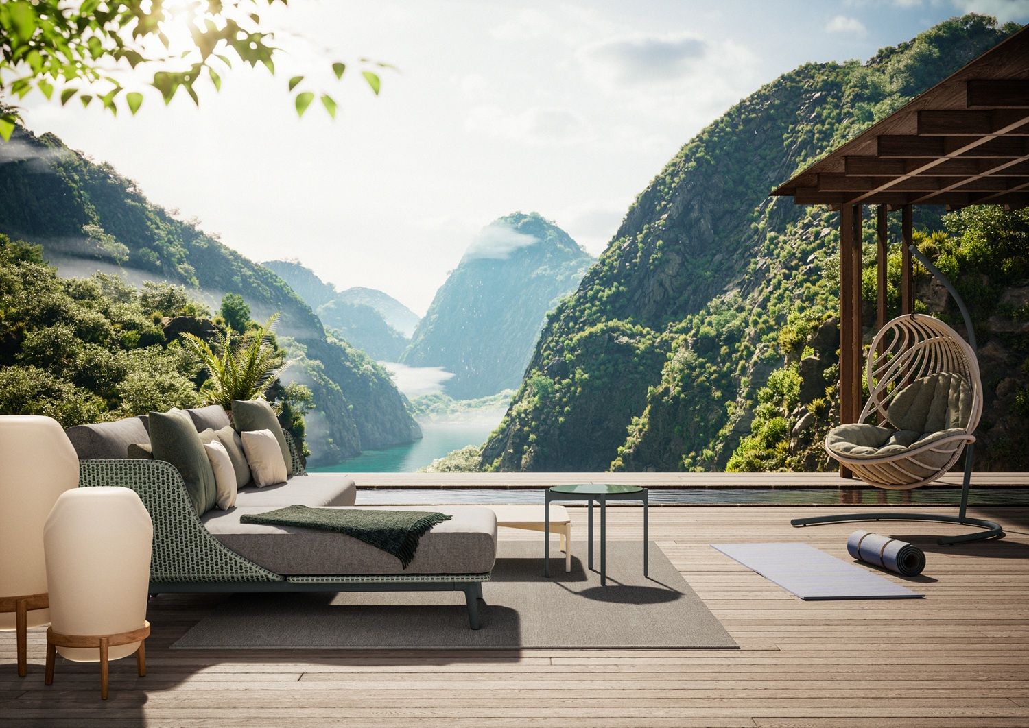 Kida Hanging Lounge Chair incl. Base Dedon