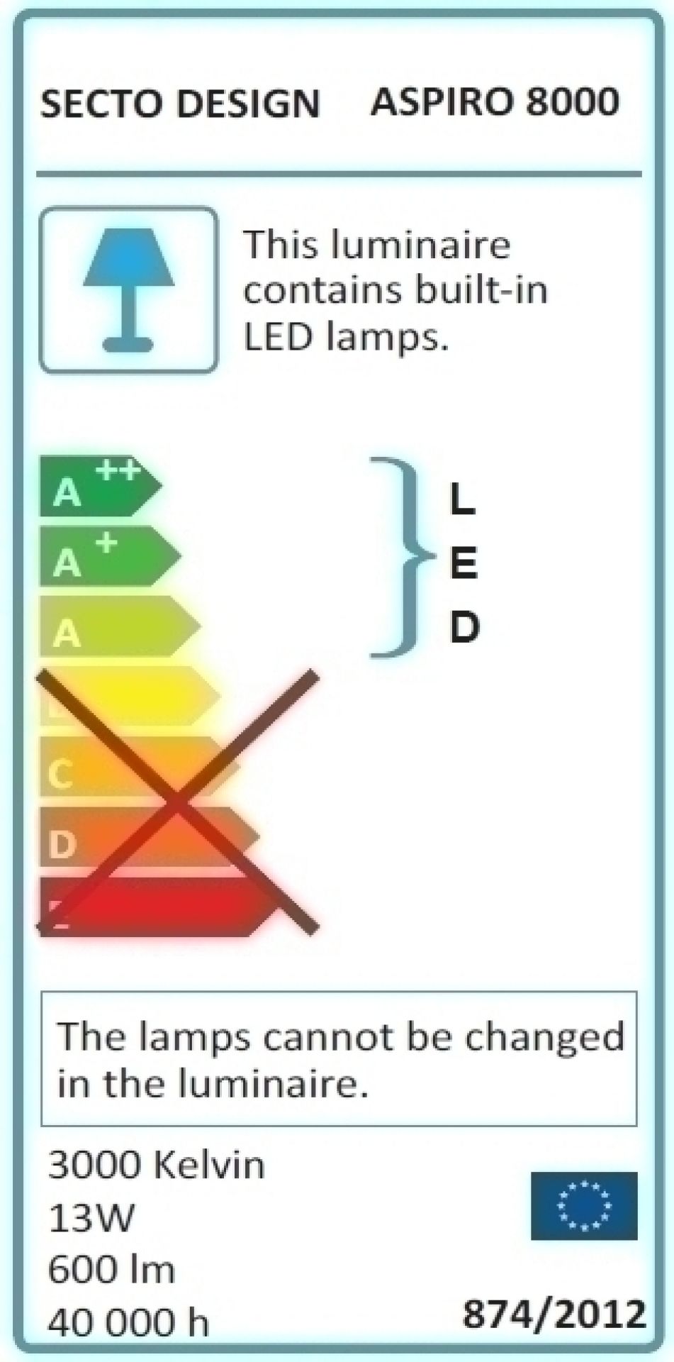 Aspiro 8000 pendant lamp Secto Design