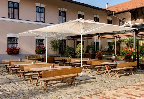 Telescopic umbrella / parasol Weishäupl