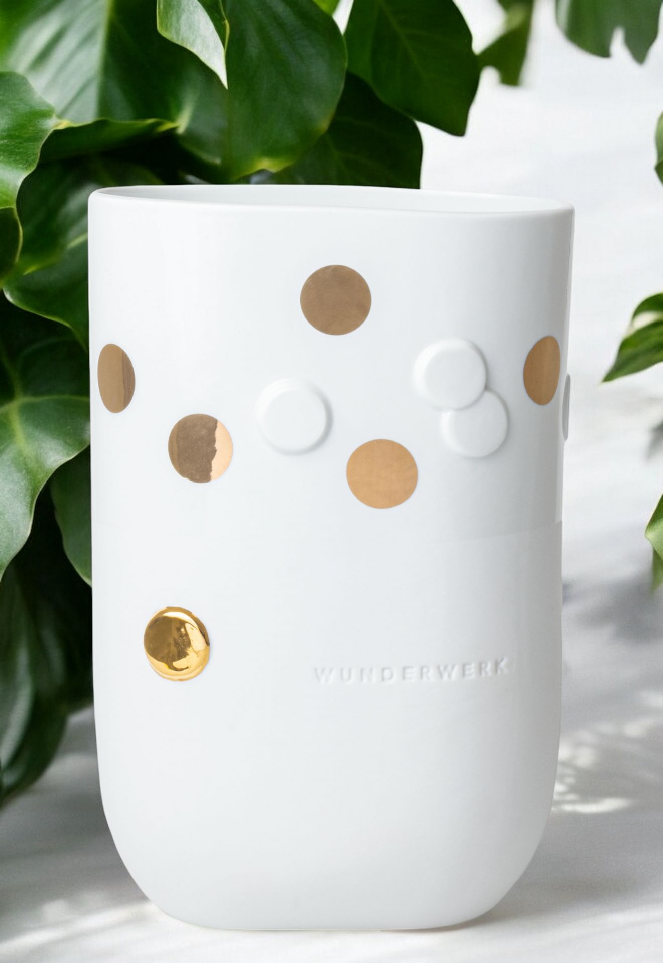 Golden dot vase Wunderwerk Räder