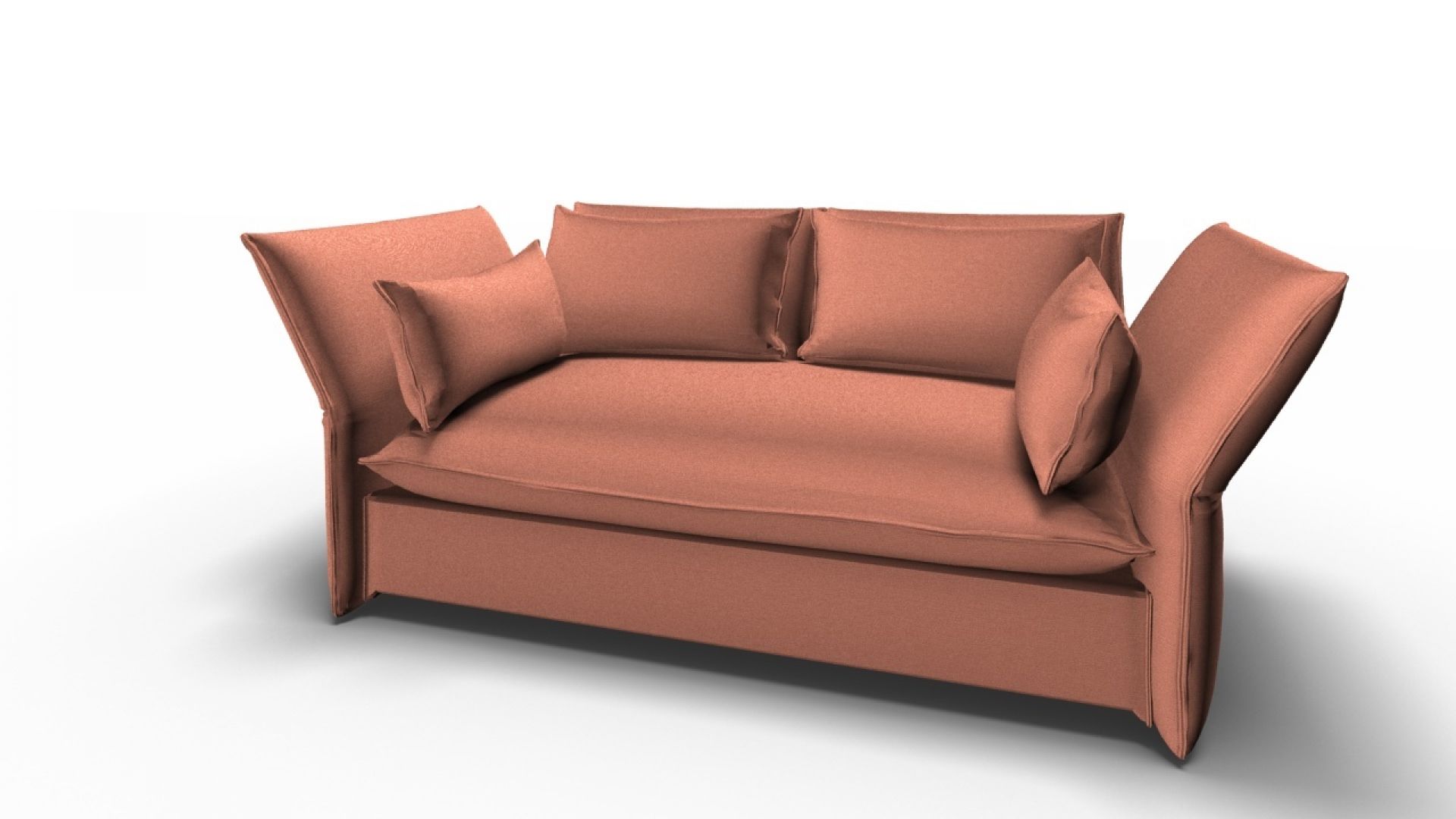 Mariposa 2 Seater Sofa salm Vitra