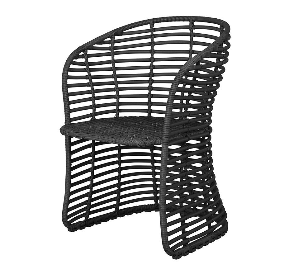 Basket Armchair Graphite Cane-Line