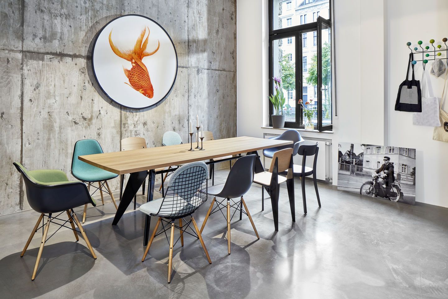 DKW-2 Wire Chair Chair with Seat and Back Upholstery Vitra