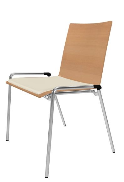 S 262 SP Chair without armrest with mirror upholstery Thonet 