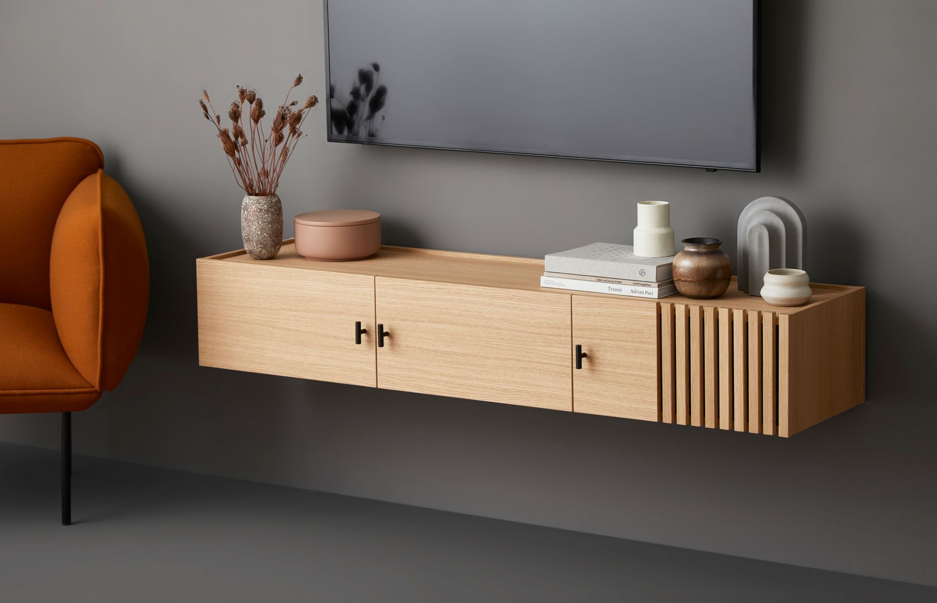 Array Low Sideboard Wall-Mounted Woud