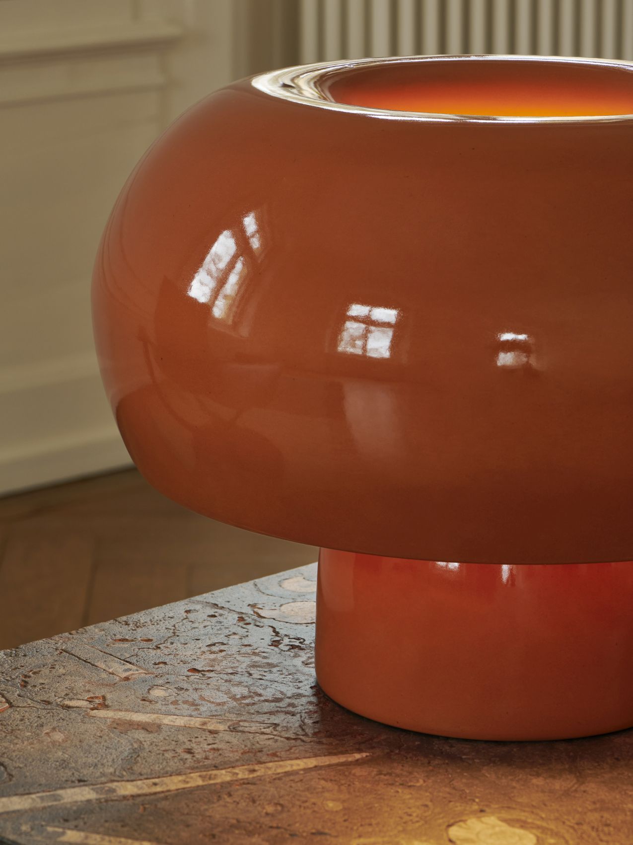Fonte table lamp Caramel brown Favius