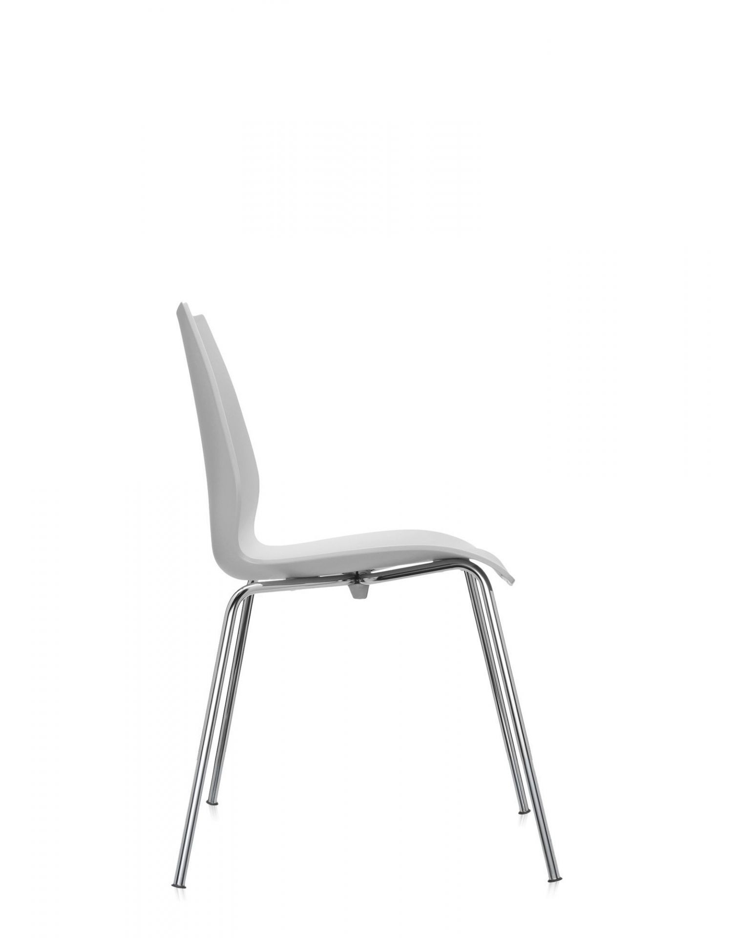 Maui Chair without Armrests Kartell zinc white