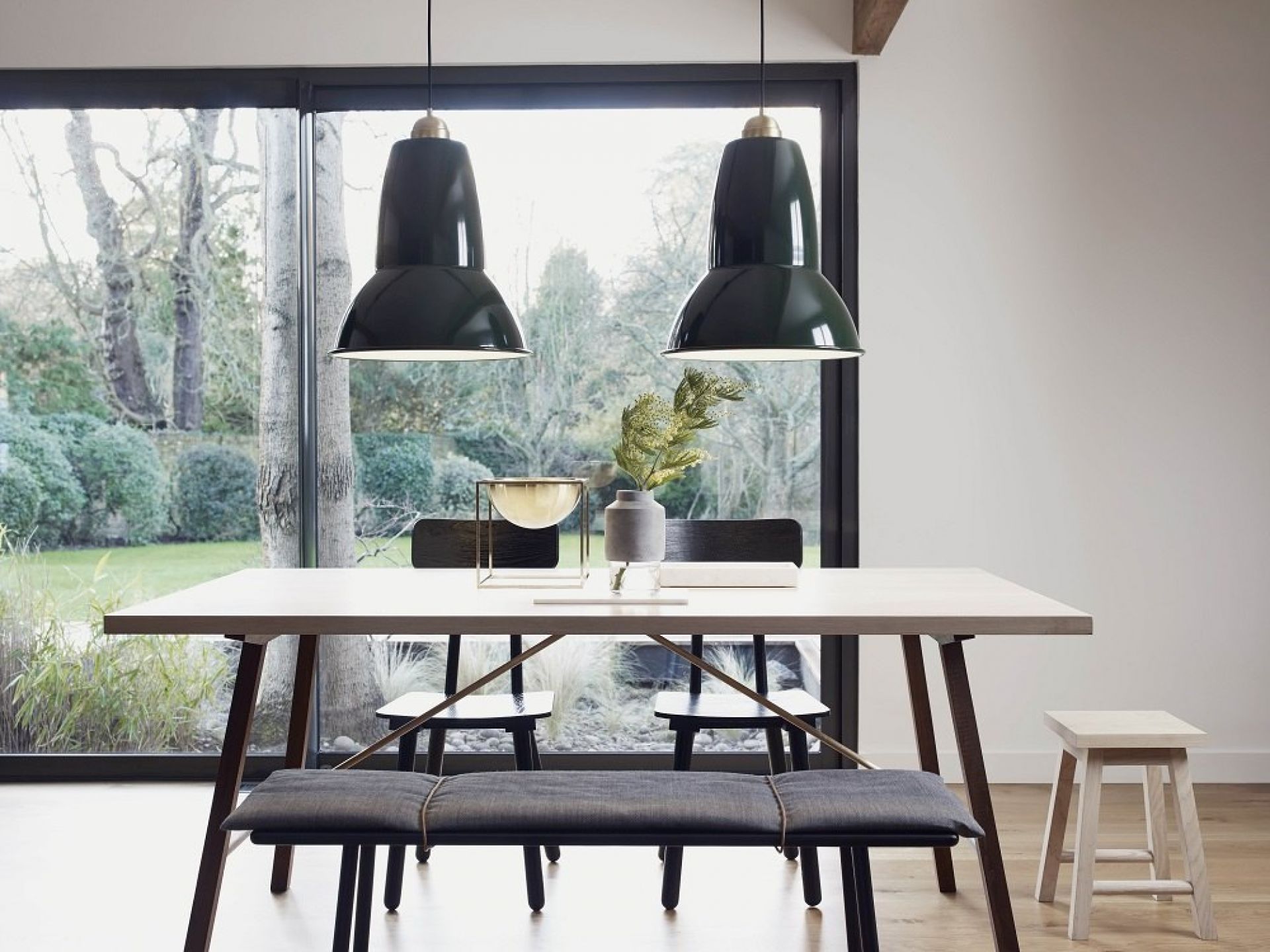 Original 1227 Brass Giant Pendant light Anglepoise