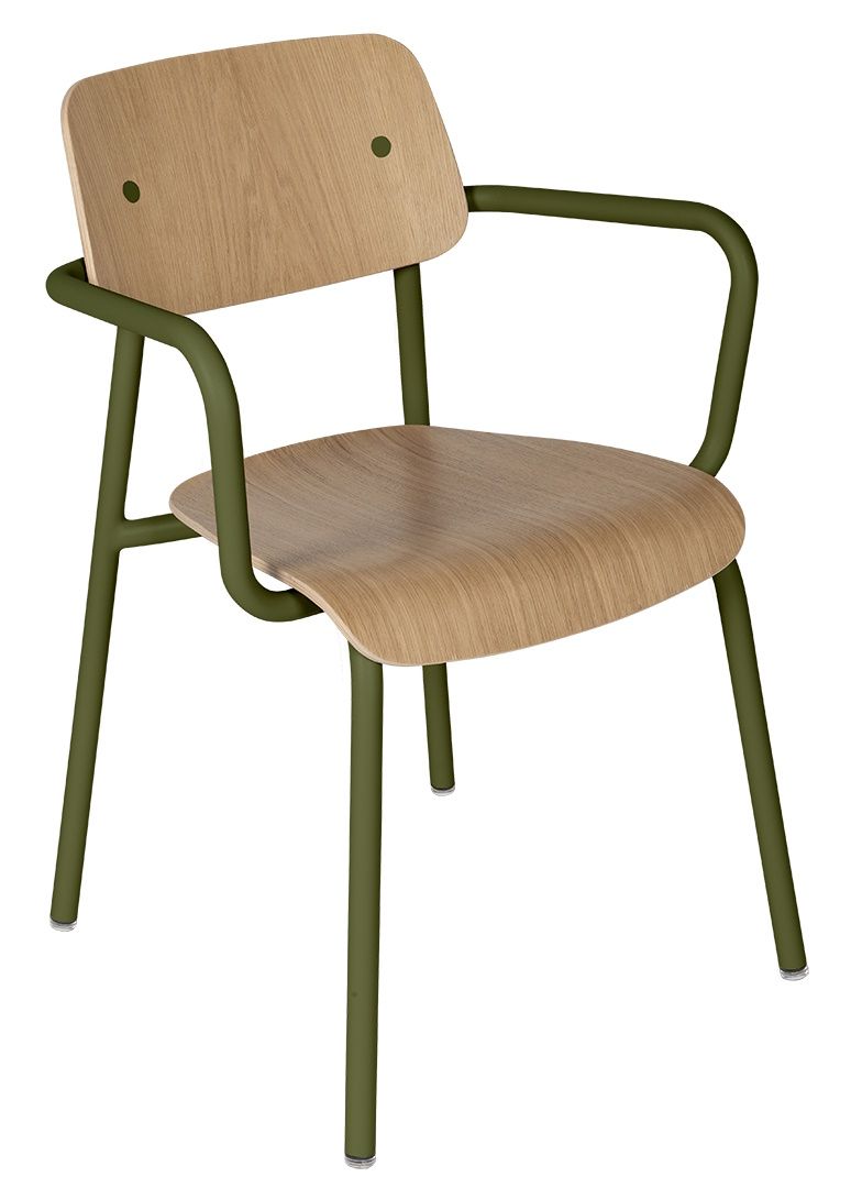 Study Bridge oak armchair Outdoor Fermob