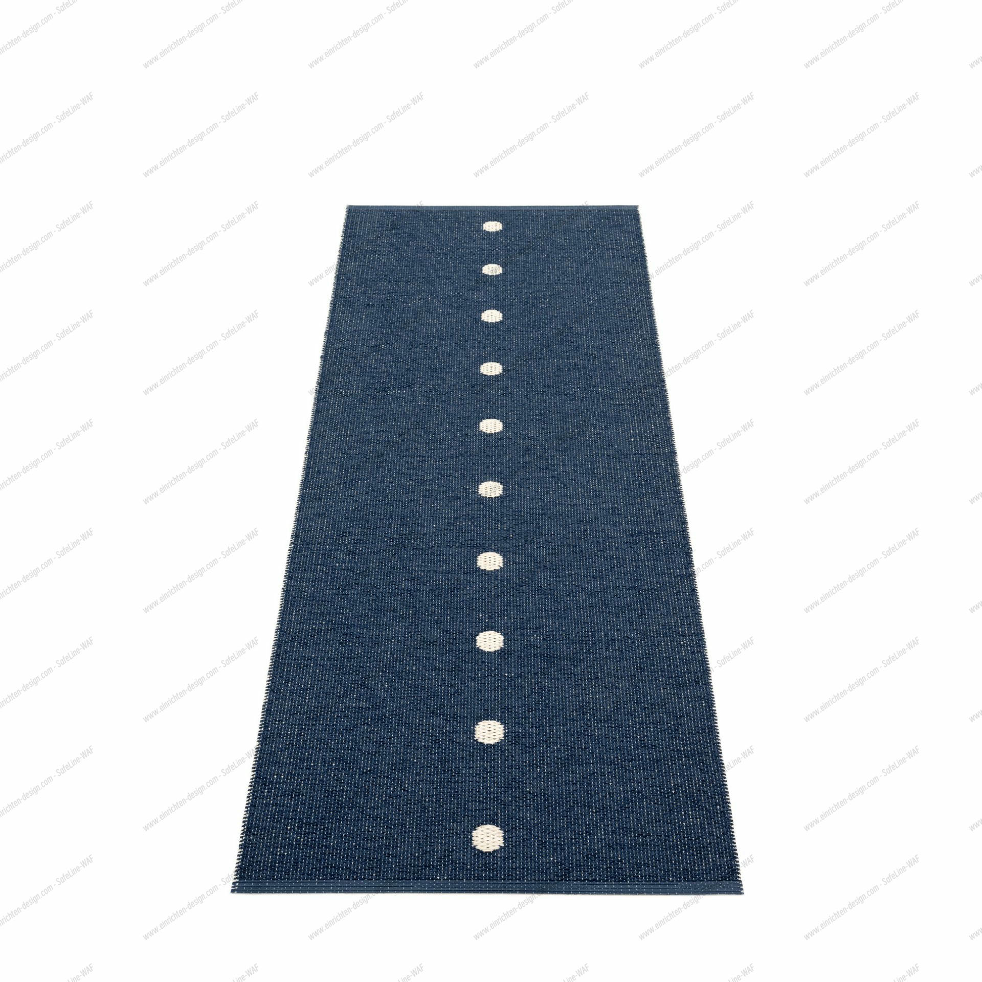 Peg Plastic Carpet 70x200 cm Pappelina Dark Blue