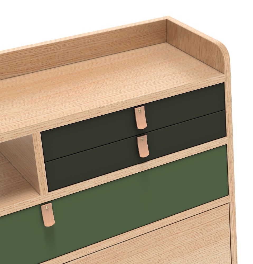 Gaston Wall Secretary 80 Hartô Oak + Green
