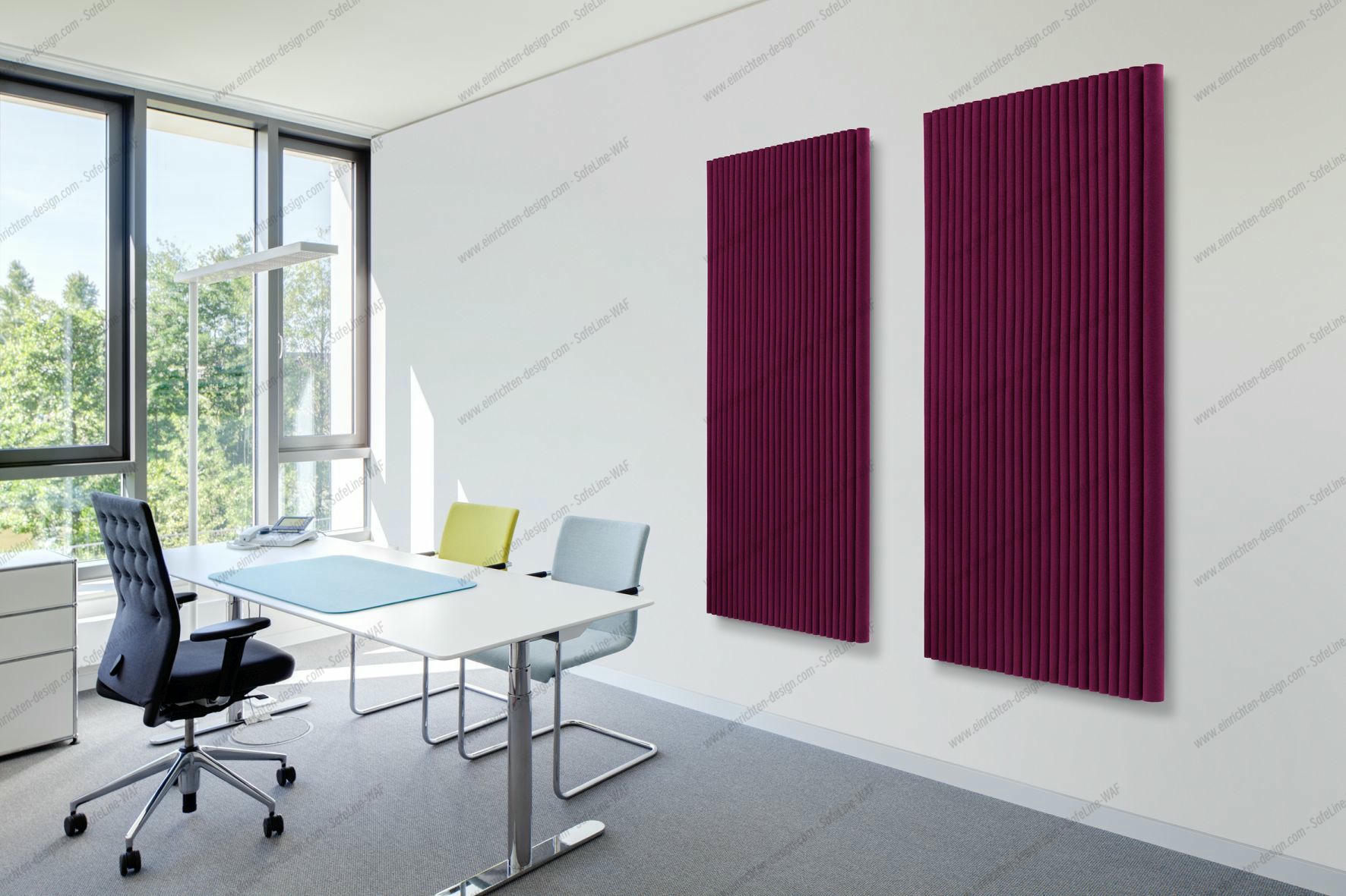 Wave wall module portrait format incl. 4 wall brackets Hey Sign
