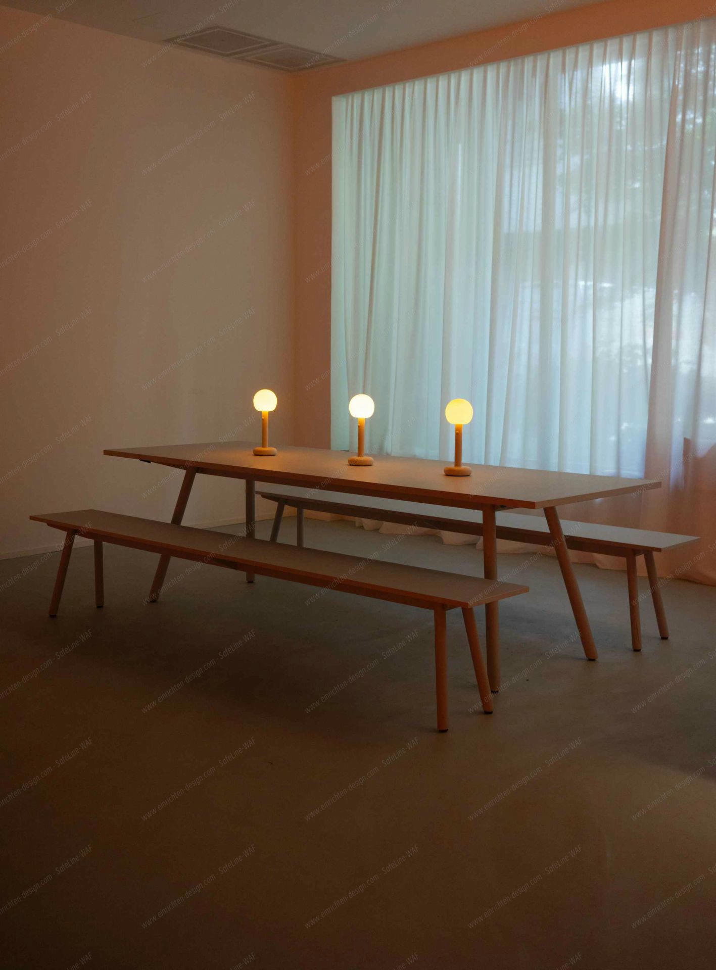 Fire rechargeable LED table lamp Grau