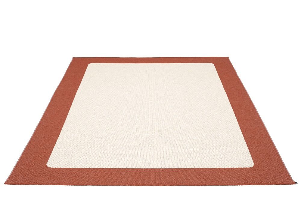 Ilda Plastic carpet 180x180 cm Pappelina Brick