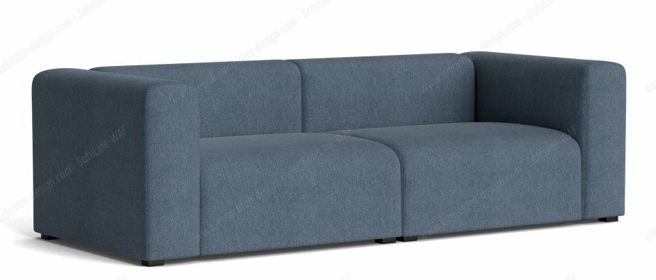 Mags Sofa 2.5-seater Combination 1 Hay fabric Turf Blue grey
