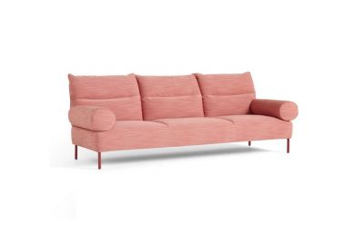 Pandarine 3 seater sofa with cylindrical armrests Hay