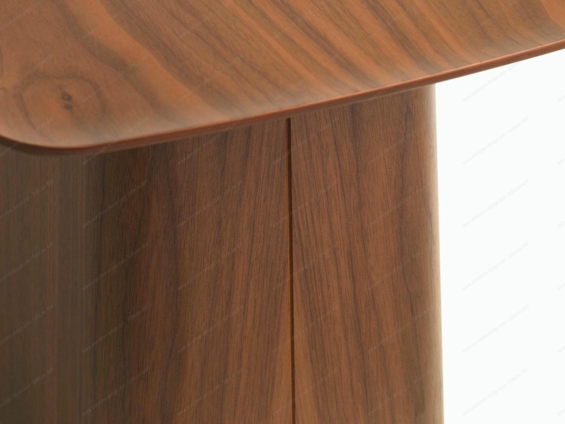 Wooden Side Table walnut large Vitra