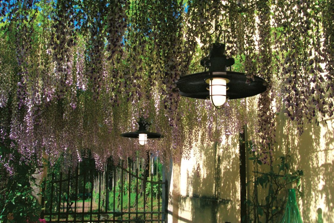 Polo Outdoor Suspension lamp Ø48cm white Martinelli Luce