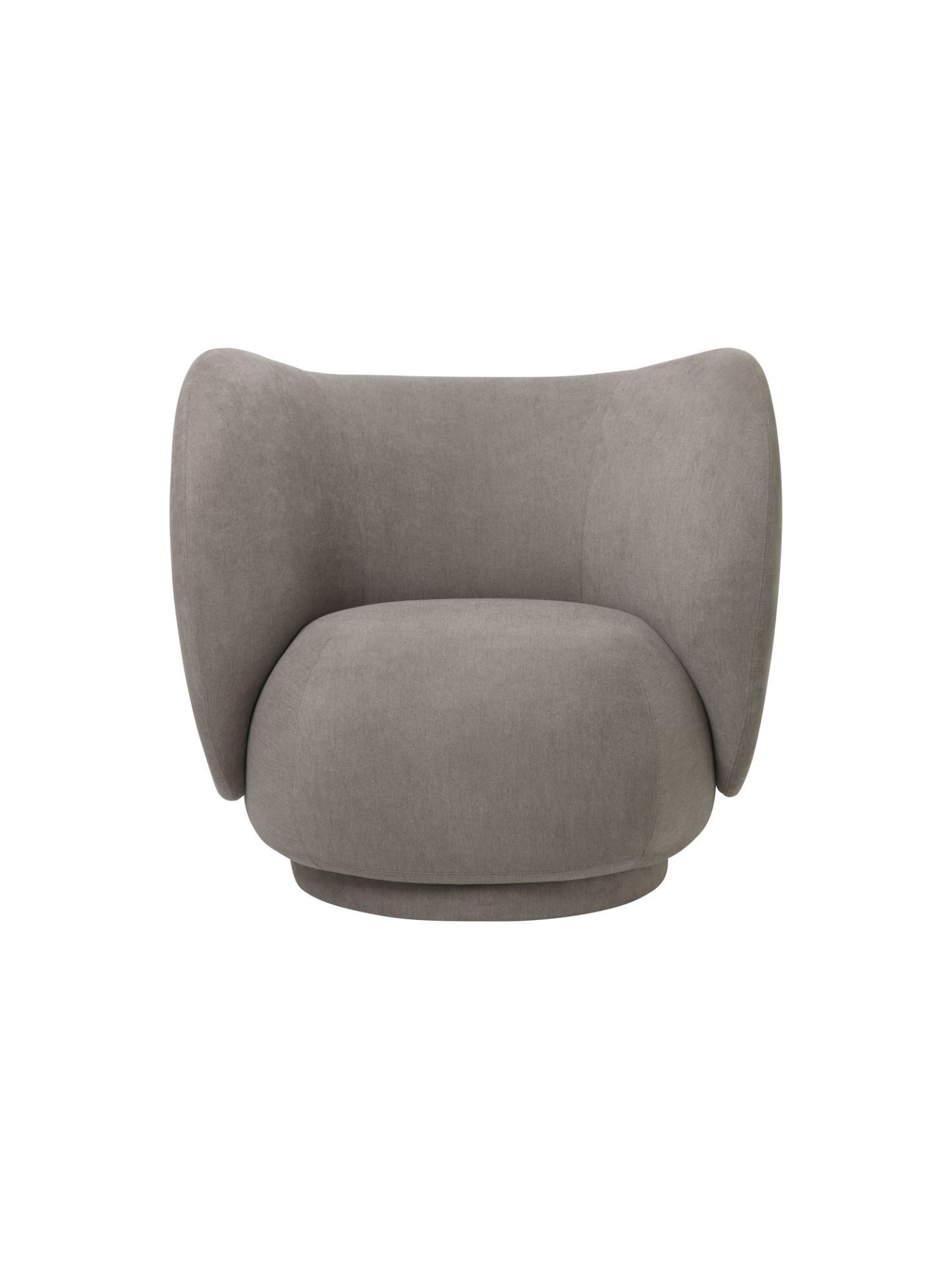 Rico Lounge Chair Brushed Ferm Living Warmgrey Rico Lounge Chair Brushed Ferm Living Warmgrey