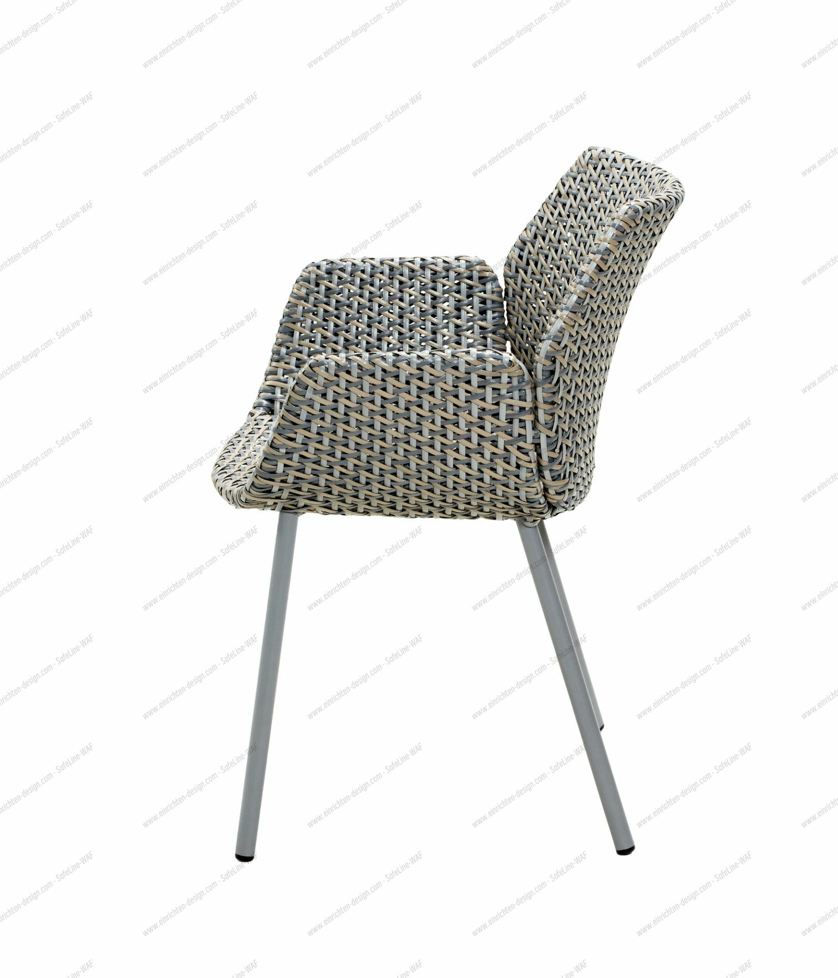 Vibe Outdoor Armchair Cane-Line light gray / gray / taupe
