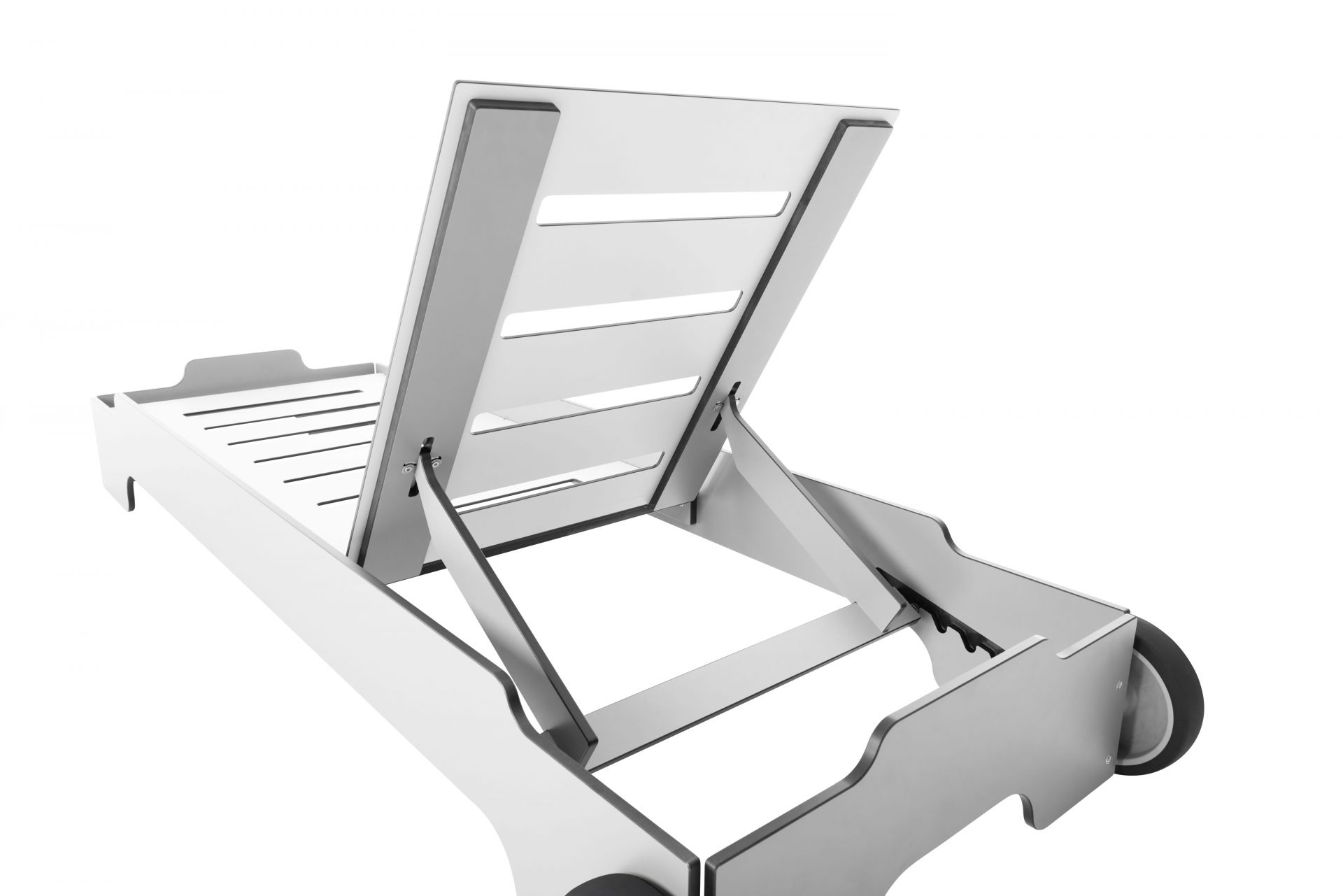 Solara Stacking Lounger incl. Wheels and Upholstery Outdoor Müller Möbelwerkstätten